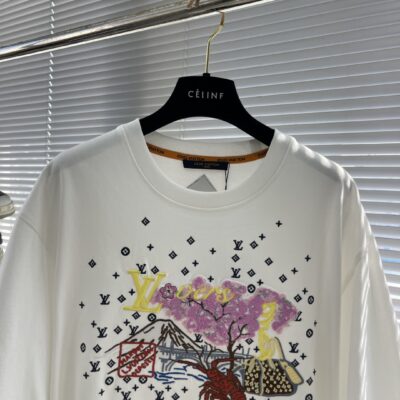 LV 高仿 25SS 龍蝦刺繡圓領短袖 男女同款