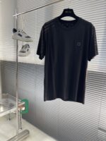LV一比一黑色圓領短袖合身版型春夏潮流男女同款精品復刻