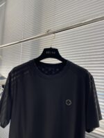 LV一比一黑色圓領短袖合身版型春夏潮流男女同款精品復刻