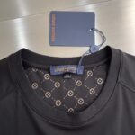 LV一比一黑色圓領短袖合身版型春夏潮流男女同款精品復刻