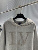 LV1:1莱茵石烫钻圆领帽衫卫衣潮流百搭舒适休闲精品復刻