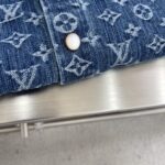 LV高仿牛仔襯衫外套滿印Monogram提花潮流百搭男女同款