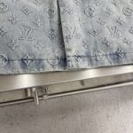 路易威登高仿25SS限量水洗牛仔夾克 Monogram壓紋 雅致外套
