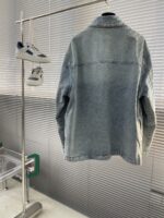 路易威登高仿25SS限量水洗牛仔夾克 Monogram壓紋 雅致外套