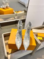 LV A貨秋冬專櫃走秀短靴 女士精緻楦型 4公分跟