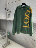 Loewe 頂級原單 印花連帽衛衣 黑色極簡設計 潮流舒適百搭必備