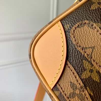 LV高仿Nil斜挎包Monogram帆布Damier拼貼多功能可拆卸肩帶