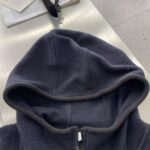 Miu Miu 高仿抓絨連帽拉鍊衛衣 25SS新款 男女同款 休閒百搭 義式潮流