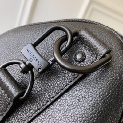 LV一比一Keepall Bandoulière 35蠟面小牛皮粒面紋理寬敞收納手提袋