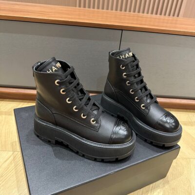 Chanel頂級原單秋冬拼色小爆款鞋時尚百搭法式精緻設計