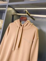 BURBERRY精品仿製後背馬術騎士棉質連帽衛衣卡其格紋