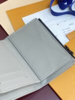 LV頂級原單Victor錢包Monogram Shadow牛皮冰灰新壓花設計小巧時尚M12635