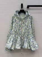 Loewe A貨 麗春花印花防曬連帽輕薄外套 夢幻花卉設計 少女減齡穿搭