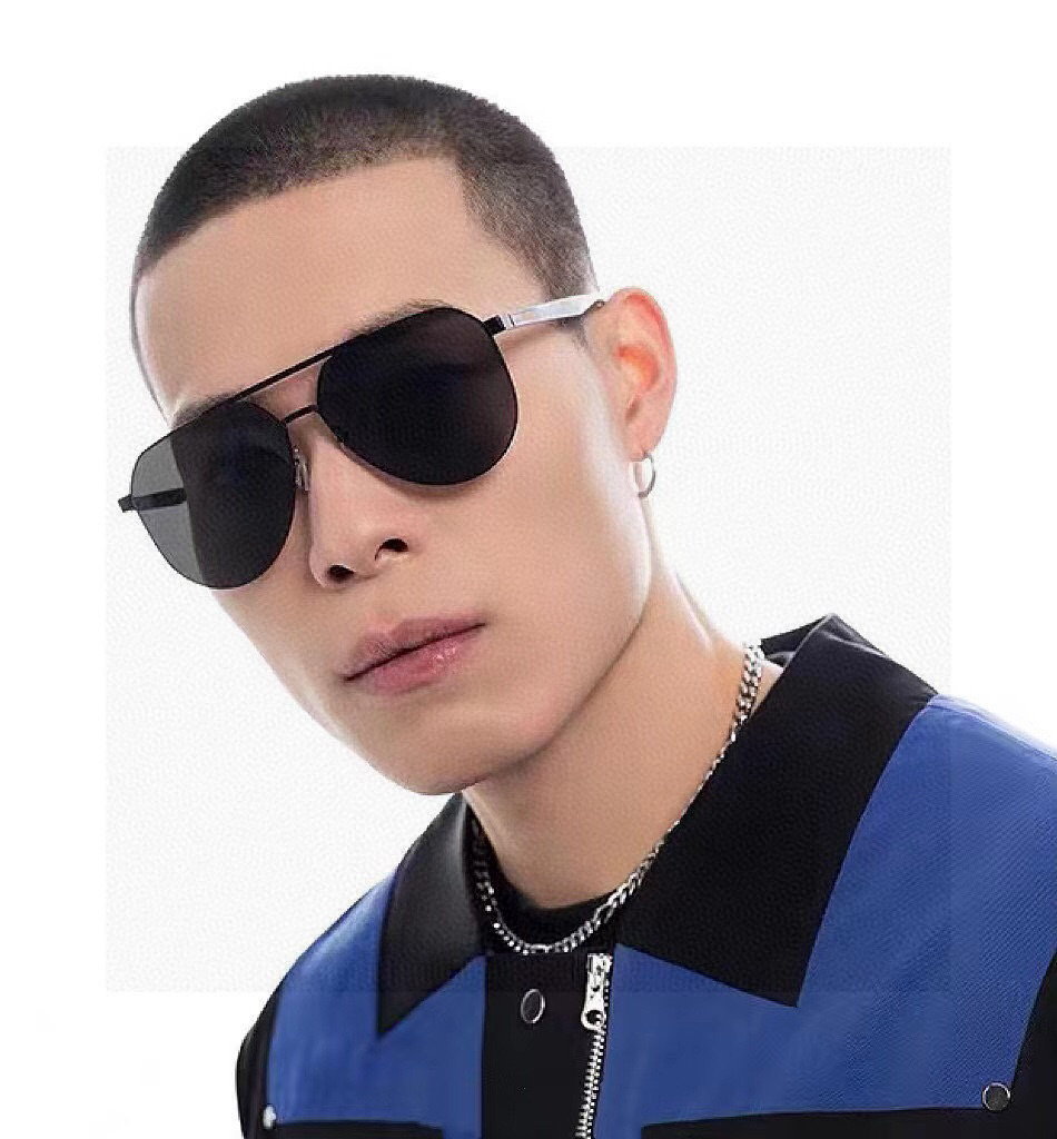 GUCCI 高仿2025新款多邊形太陽眼鏡 男女情侶款電鍍墨鏡