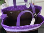 LV A貨Shopper Tote手袋M13928咖啡紫漸變大容量時尚手提肩背