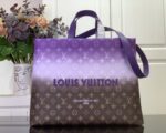 LV A貨Shopper Tote手袋M13928咖啡紫漸變大容量時尚手提肩背