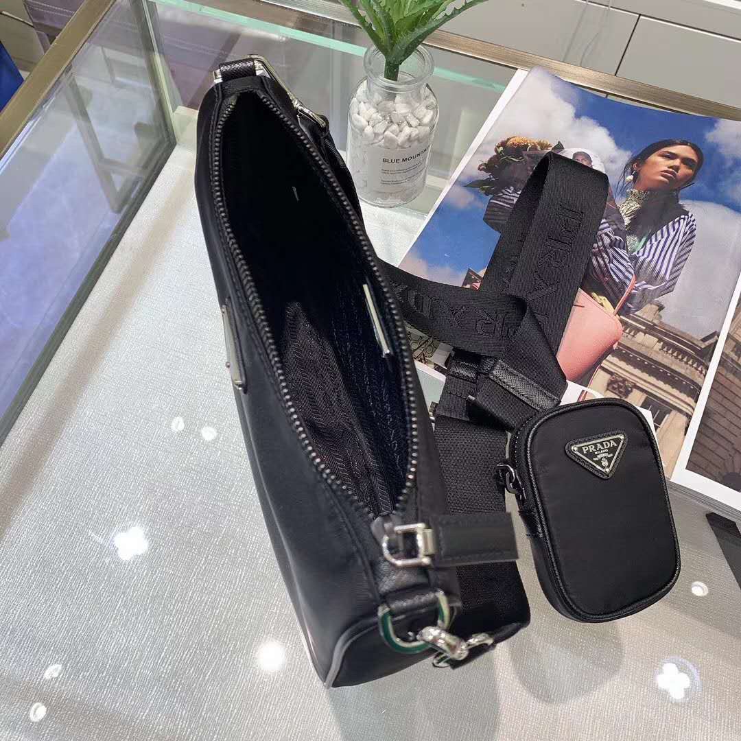Prada 精品仿製 2VH113 三合一鏈條相機包 男女同款