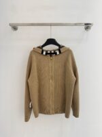 BURBERRY高仿雙面可穿拉鍊帽衫開衫格紋騎士字母LOGO時尚