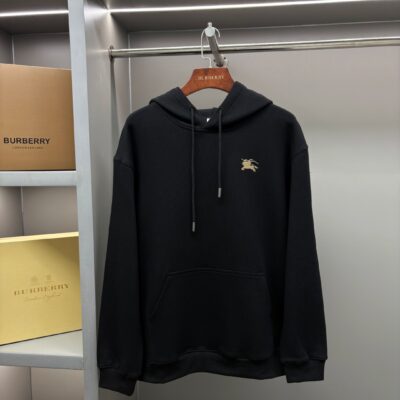 BURBERRY一比一馬術騎士刺繡棉質運動連帽衛衣男女同款