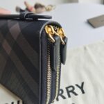 Burberry原單男士雙拉手包煙熏格PVC牛皮質感英倫經典