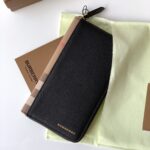 Burberry高仿House格紋拼皮錢夾手掌紋牛皮精品設計