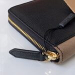 Burberry高仿House格紋拼皮錢夾手掌紋牛皮精品設計