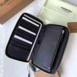 Burberry高仿House格紋拼皮錢夾手掌紋牛皮精品設計