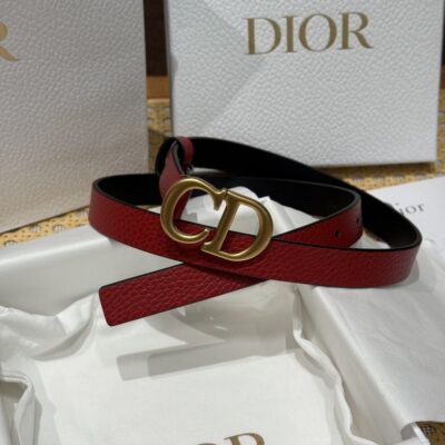 Dior原單馬鞍腰帶2cm纖細時尚休閒復古金屬CD扣