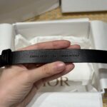 Dior高仿D-Dream雙面黑色腰帶2cm女款優雅百搭金屬扣