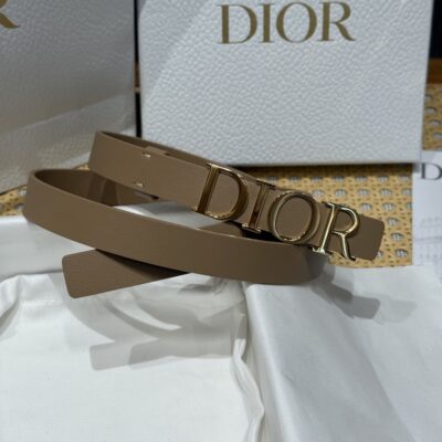 Dior高仿D-Dream雙面腰帶2cm女款優雅時尚金屬扣
