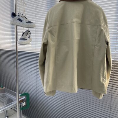 LV一比一工裝風夾克外套2025早秋新品胎牛皮領男士休閒潮流