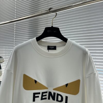 FENDI 小怪獸刺繡Logo衛衣｜2秋冬新款 情侶款 高仿精品