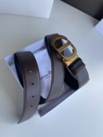Dior 迪奧 高仿男士腰帶｜3.5cm頭層牛皮磨砂金屬扣 高奢低調設計