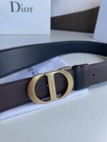Dior 迪奧 高仿男士腰帶｜3.5cm頭層牛皮磨砂金屬扣 高奢低調設計