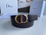 Dior 迪奧 高仿男士腰帶｜3.5cm頭層牛皮磨砂金屬扣 高奢低調設計