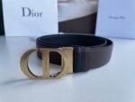 Dior 迪奧 高仿男士腰帶｜3.5cm頭層牛皮磨砂金屬扣 高奢低調設計