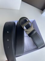 Dior 迪奧 高仿男士腰帶｜3.5cm頭層牛皮磨砂金屬扣 高奢低調設計