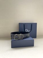 Dior高仿雙面腰帶35mm時尚百搭Oblique Galaxy印花
