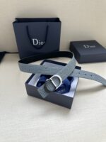 Dior高仿雙面腰帶典雅摩登35mm經典Oblique印花