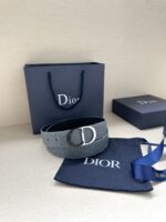 Dior高仿雙面腰帶典雅摩登35mm經典Oblique印花