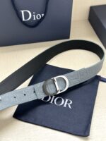 Dior高仿雙面腰帶典雅摩登35mm經典Oblique印花