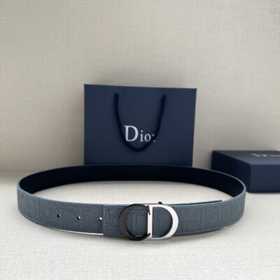 Dior高仿雙面腰帶典雅摩登35mm經典Oblique印花