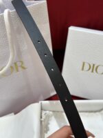 Dior高仿Saddle牛皮腰帶時尚百搭2cm經典金屬CD標