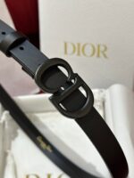 Dior高仿Saddle牛皮腰帶時尚百搭2cm經典金屬CD標