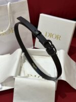 Dior高仿Saddle牛皮腰帶時尚百搭2cm經典金屬CD標