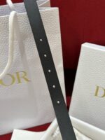 Dior高仿Saddle牛皮腰帶時尚百搭2cm經典金屬CD標