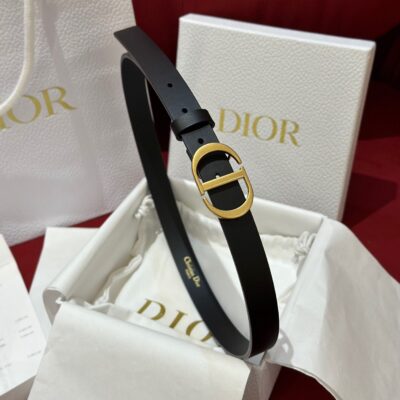Dior高仿Saddle牛皮腰帶時尚百搭2cm經典金屬CD標