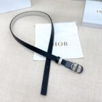 Dior 迪奧 原單女士雙面腰帶2.0cm 頭層牛皮 銅質五金扣