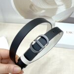 Dior 迪奧 原單女士雙面腰帶2.0cm 頭層牛皮 銅質五金扣