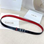 Dior 迪奧 高仿女士雙面腰帶｜2.0cm 頭層牛皮 銅質五金扣